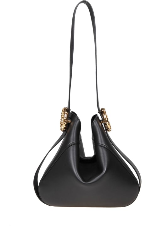 Lanvin for Women Lanvin Leather Hobo Shoulder Bag With Side Buckles