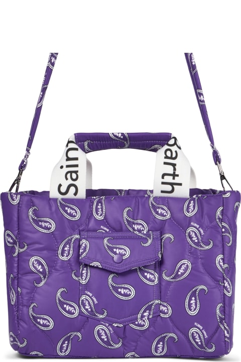 Fashion for Women MC2 Saint Barth Puffer Handbag With Paisley Print