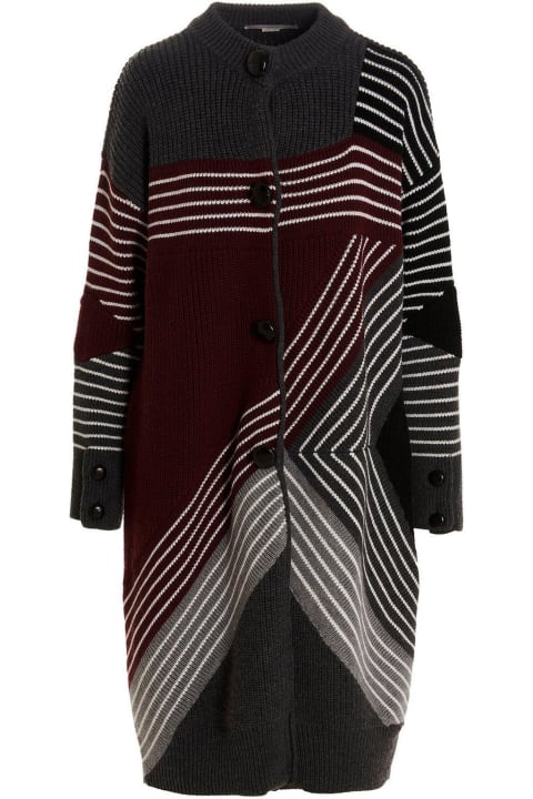 Homeware Stella McCartney Crewneck Buttoned Coat