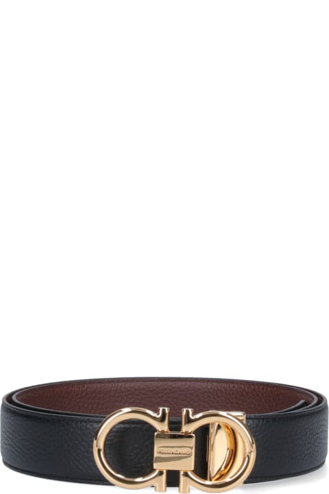 メンズ Ferragamoのアクセサリー Ferragamo "gancini" Reversible Belt