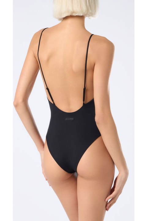 Homeware MC2 Saint Barth Woman Rhinestones One-piece Swimsuit Cecille