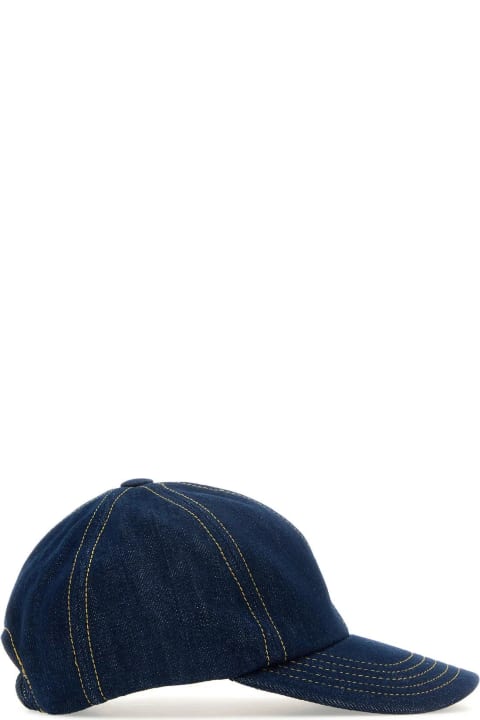 Patou Hats for Women Patou Blue Denim Baseball Cap