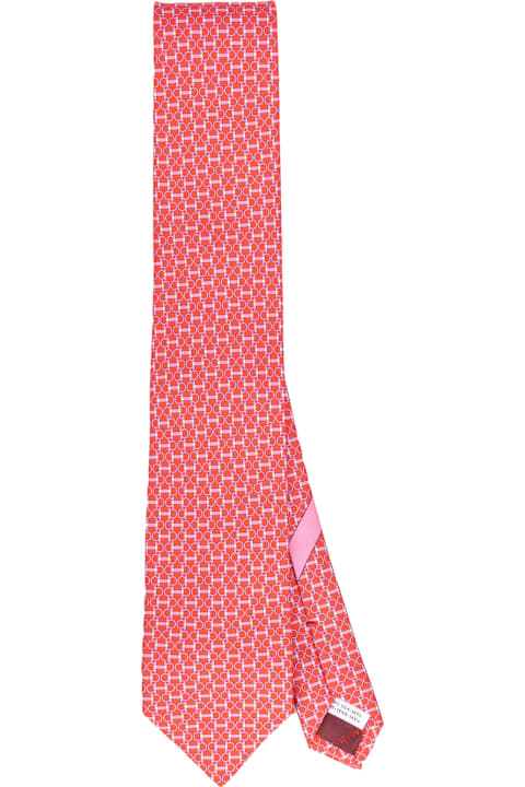Ties for Men Ferragamo Salvatore Ferragamo Ties Red