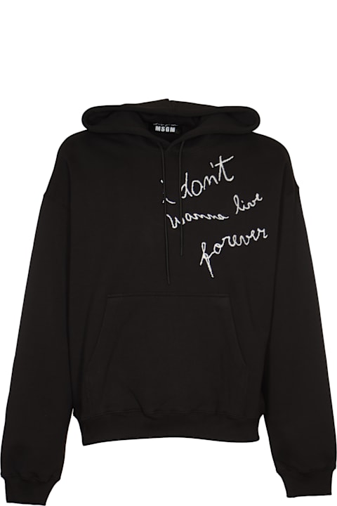 MSGM Fleeces & Tracksuits for Men MSGM Signature Logo Hoodie