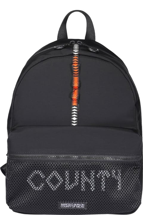 メンズ Marcelo Burlonのバックパック Marcelo Burlon County Of Milan Logo Backpack
