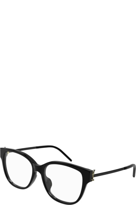 Fashion for Women Saint Laurent Eyewear Sl M48o_b/f001 Black Black Transpare