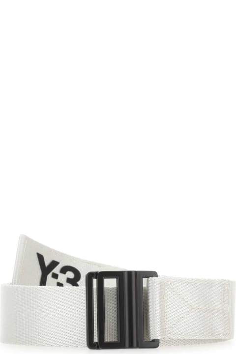 Y-3 Belts for Men Y-3 Chalk Nylon Belt