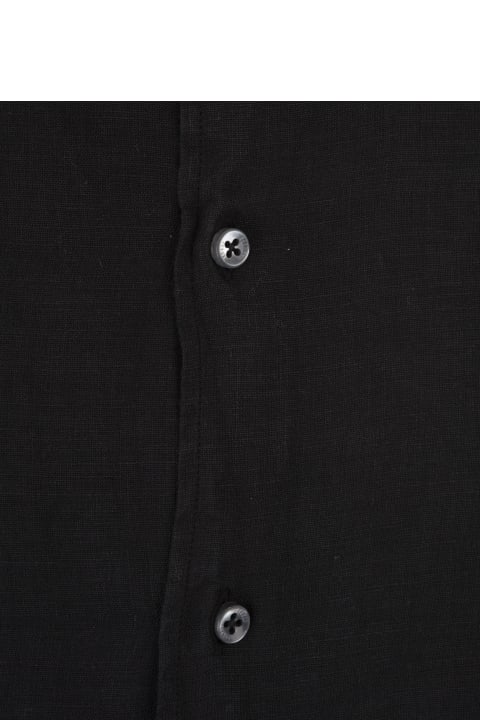 Fedeli for Men Fedeli Nick Shirt In Black Linen