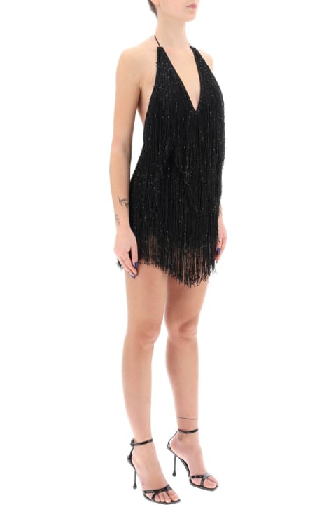 Rotate by Birger Christensen for Women Rotate by Birger Christensen Sequined Fringed Mini Dress