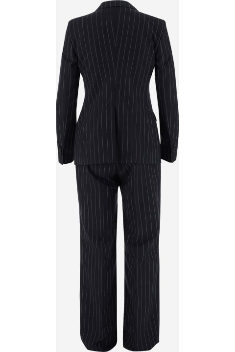Suits for Women Tagliatore Virgin Wool Pinstripe Suit