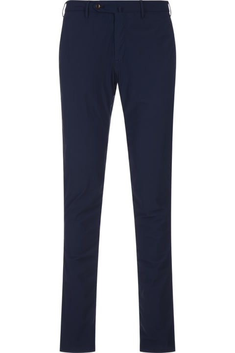 PT01 Clothing for Men PT01 Blue Kinetic Fabric Classic Trousers