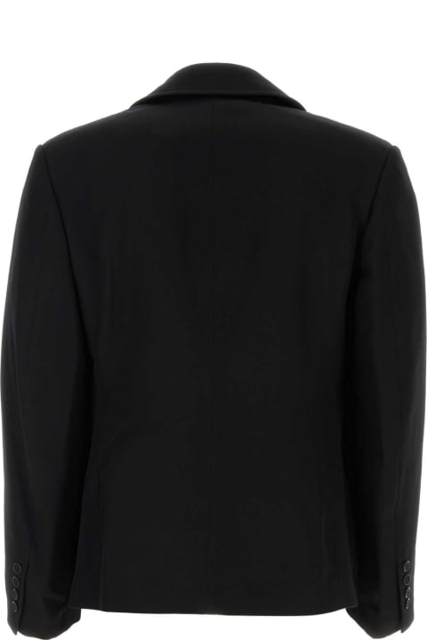 Yohji Yamamoto Coats & Jackets for Men Yohji Yamamoto Black Wool Blazer
