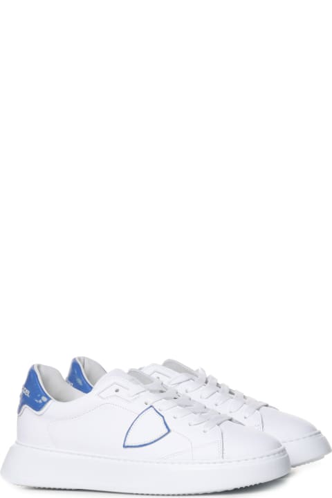 Fashion for Men Philippe Model Sneakers With Blue Heel