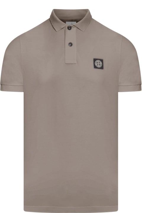 Logo Patch Short-sleeved Polo Shirt