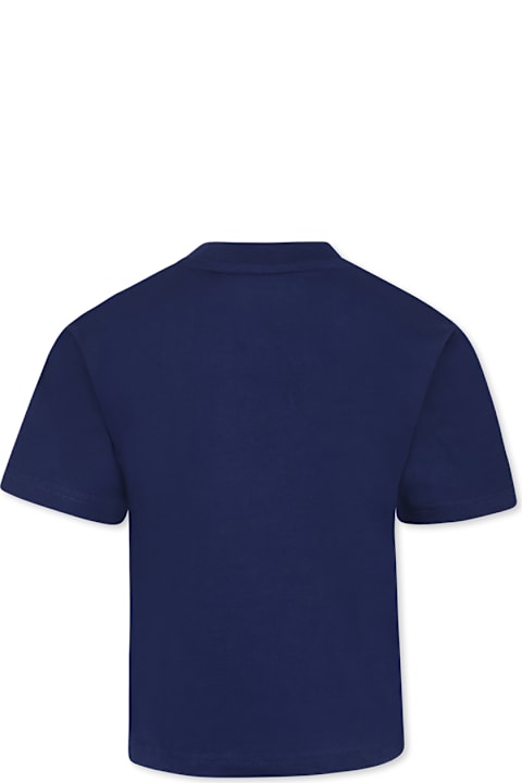 Timberland Topwear for Boys Timberland Blue T-shirt For By With Print