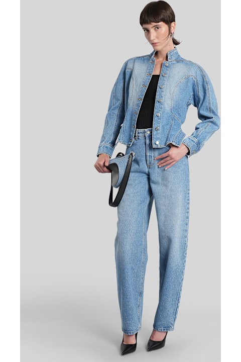 Homeware Mugler Denim Jackets In Blue Denim