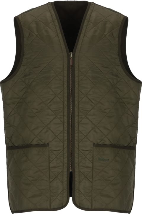 أدوات منزلية Barbour Sleevelees Quilted Jacket Polarquilt Waist