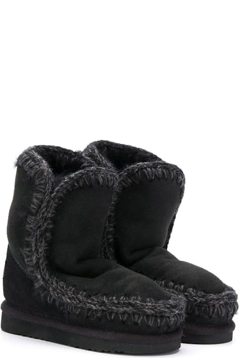 Mou Shoes for Girls Mou Black Boots Girl