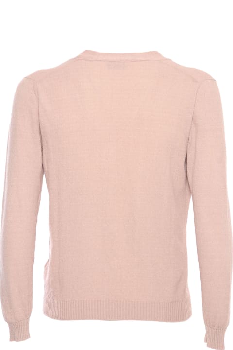 Settefili Cashmere Clothing for Men Settefili Cashmere Pink Bouclé Cardigan