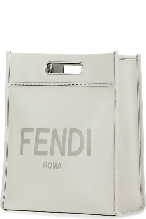 メンズ トートバッグ Fendi Ice Leather Shopping Bag