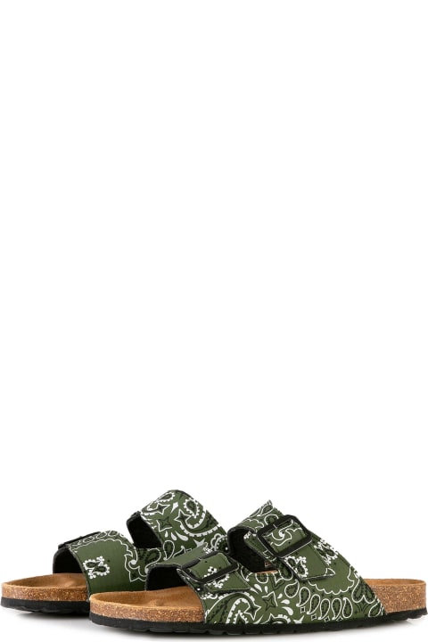 MC2 Saint Barth أحذية أخرى لـ القسم الرجالي MC2 Saint Barth Man Sandals With Bandanna Print