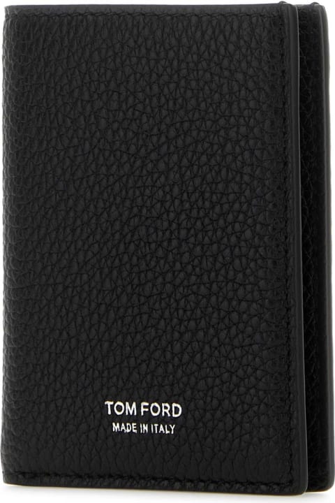 Tom Ford Accessories for Men Tom Ford Black Leather Wallet