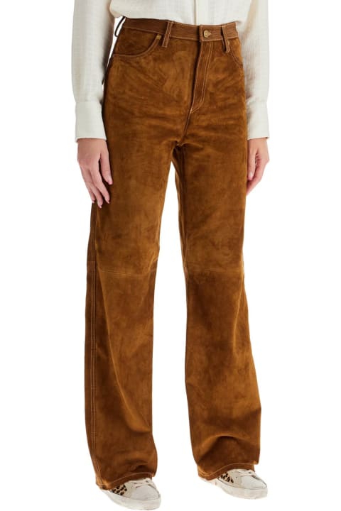 Golden Goose Pants & Shorts for Women Golden Goose Brown Cowhide Trousers