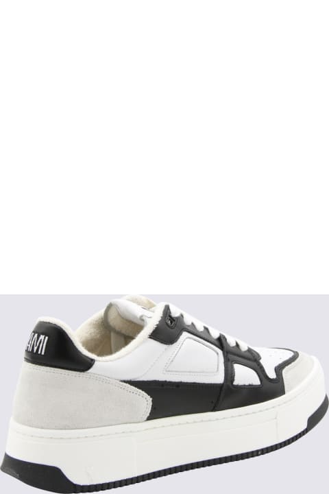 メンズ Ami Alexandre Mattiussiのスニーカー Ami Alexandre Mattiussi Black And White Leather Arcade Sneakers