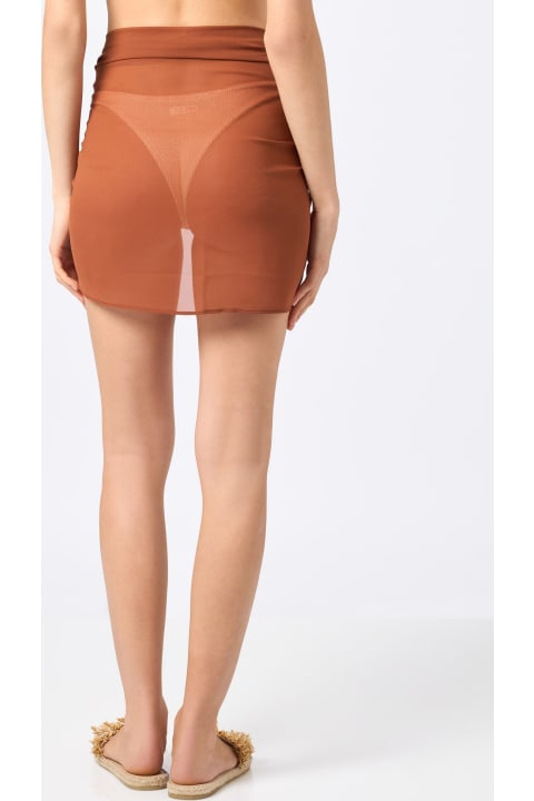 Homeware MC2 Saint Barth Woman Brown Short Pareo Sery