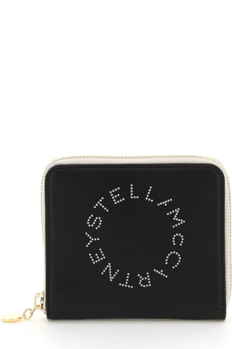 Fashion for Women Stella McCartney Logo Perforated Zipped Wallet