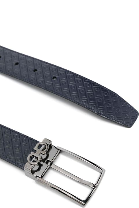 Homeware Ferragamo Logo Plaque Buckled Belt