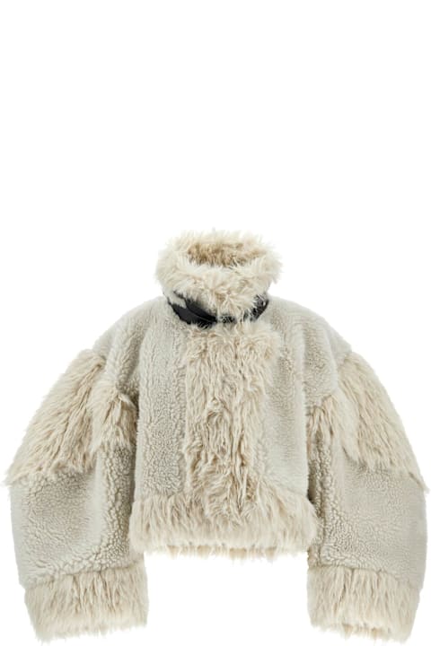 Sacai معاطف وجواكت لـ السيدات Sacai Shearling Effect Bl