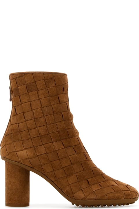 Bottega Veneta Shoes for Women Bottega Veneta Boot Ankle Intreccio Suede