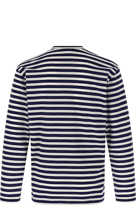 Comme des Garçons Play for Men Comme des Garçons Play Logo Patch Stripes T-shirt