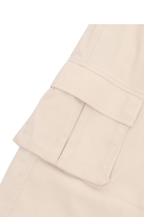 Monnalisa Bottoms for Girls Monnalisa Beige Levantina Cargo