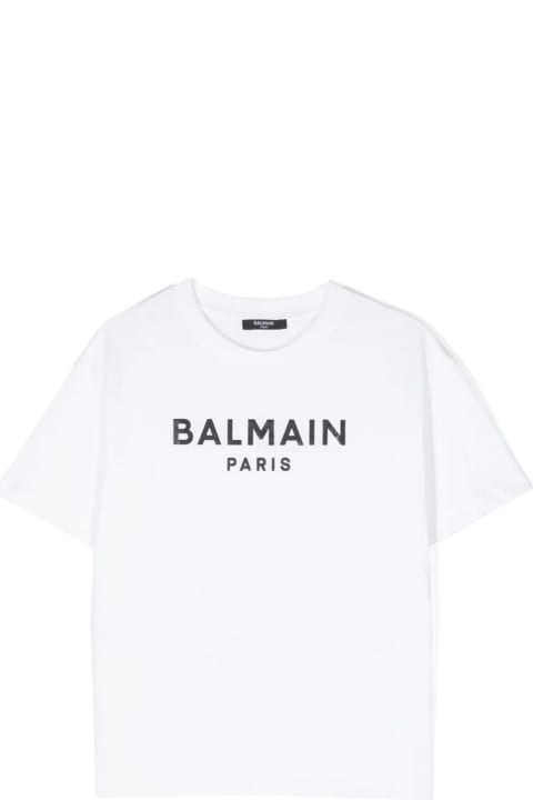 Balmain for Girls Balmain Balmain T-shirts And Polos White