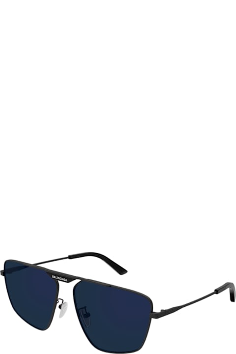 Balenciaga Eyewear for Kids Balenciaga Eyewear Balenciaga Bb0246sa Tag 2.0 Linea Everyday 005 Grey Blue Sunglasses