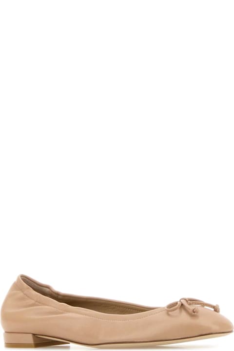 Stuart Weitzman for Men Stuart Weitzman Powder Pink Leather Bria Ballerinas