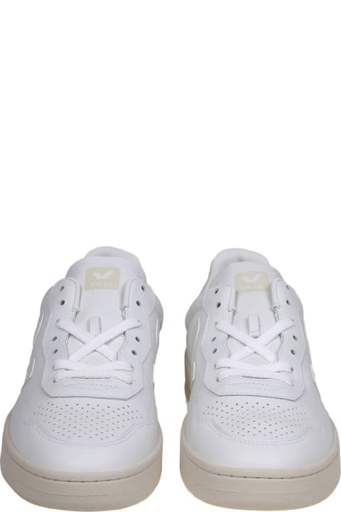 Veja Sneakers for Women Veja V 90 Sneakers In White Leather