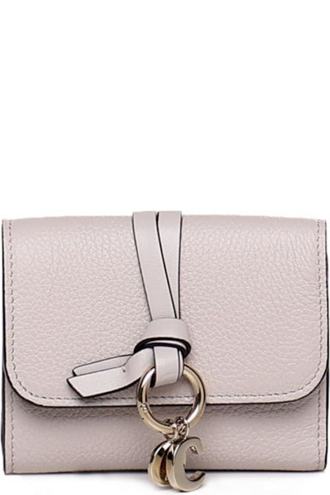 Wallets for Women Chloé Logo Plaque Tri-fold Wallet