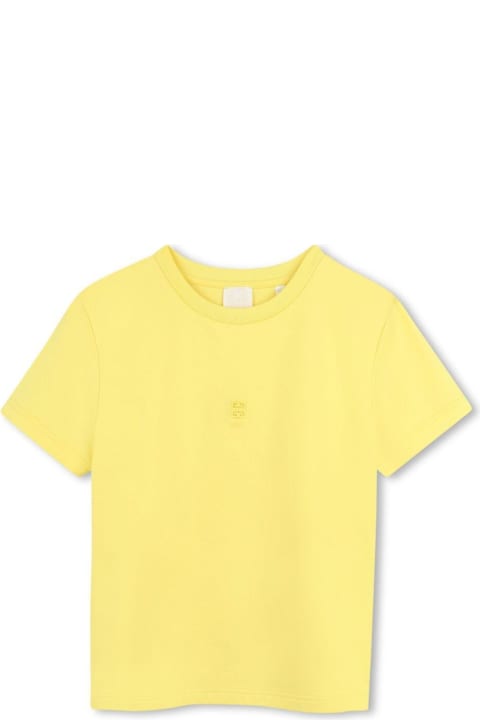 خصم على الأطفال Givenchy Yellow Crewneck T-shirt With Logo Detail On The Front And Logo Lettering On The Rear In Cotton Boy
