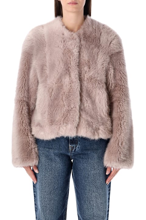 أدوات منزلية STAND STUDIO Stand Studio Halle Patchwork Faux Fur Jacket