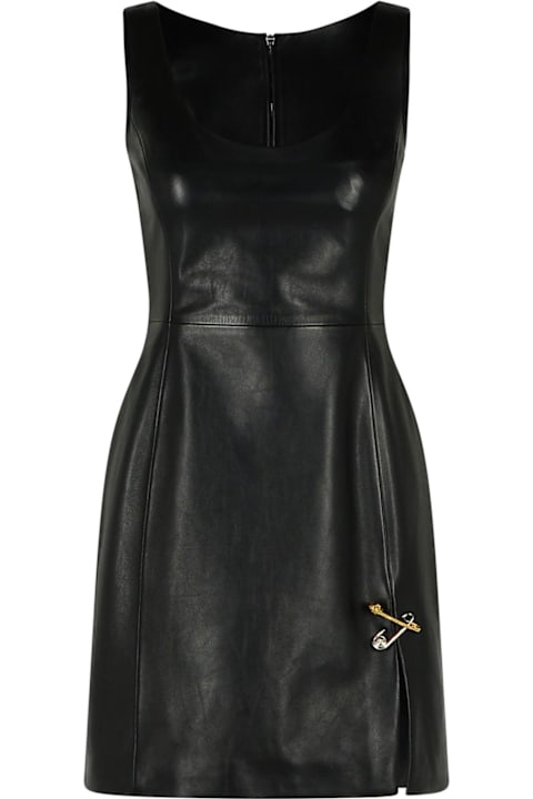 Versace Dresses for Women Versace Black Leather Dress