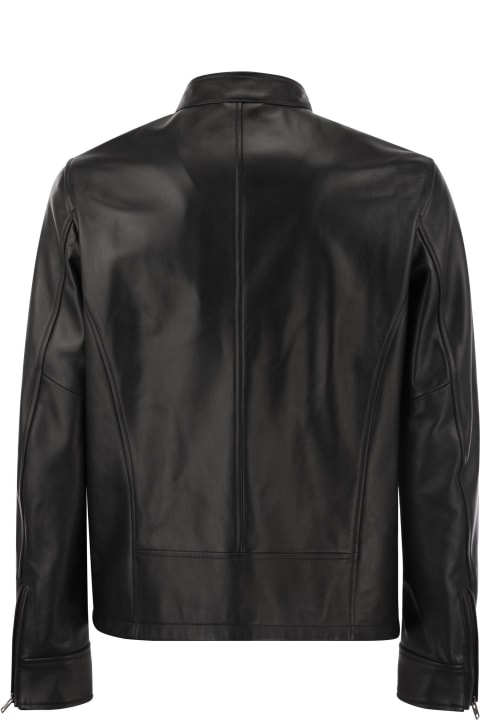 Hogan Coats & Jackets for Men Hogan Leather Biker Jacket