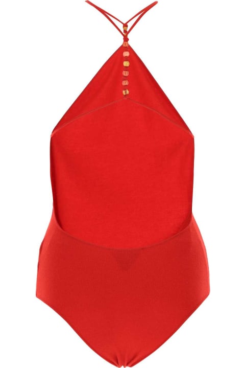 Underwear & Nightwear for Women Bottega Veneta Red Stretch Cashmere Blend Bodysuit