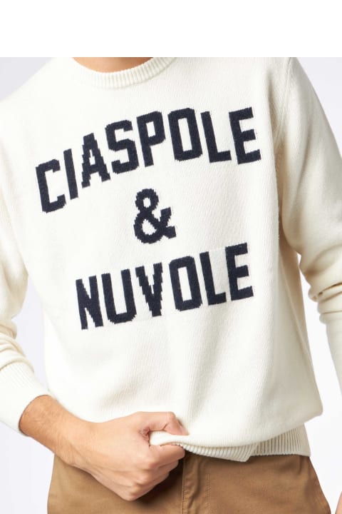 أدوات منزلية MC2 Saint Barth Crewneck Sweater With Ciaspole E Nuvole Jacquard