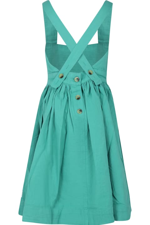 Dresses for Girls Molo Green Casual Dress For Girl
