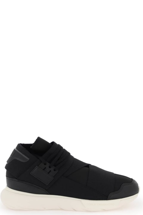 Fashion for Women Y-3 Black And Off White Qasa Sneakers