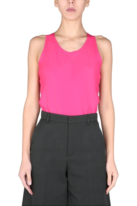 Top Con Scollo Tondo