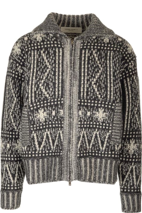 Sweaters for Men Golden Goose Journey Zipped Boxi Cardigan